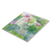 Waterverf van de bloem tegeltje (Zijkant)