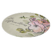 Waterverf van de boerderij - Floral - Aangepast op Snijplank (Hoek)