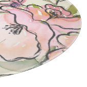 Waterverf van de boerderij - Floral - Aangepast op Snijplank (Hoek)