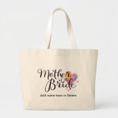 Waterverf van de Bride Large Canvas Canvas tas (Voorkant)