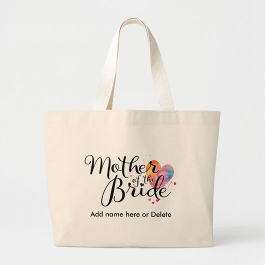 Waterverf van de Bride Large Canvas Canvas tas (Voorkant)