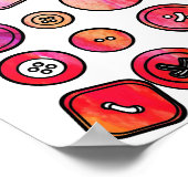 Waterverf van de Button Poster (Hoek)