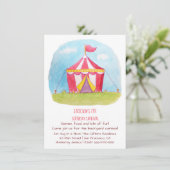 Waterverf van de carnavaldag kaart (Staand voorkant)