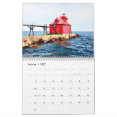 Waterverf van de deurtoren kalender (Jan 2027)