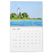 Waterverf van de deurtoren kalender (Mar 2027)