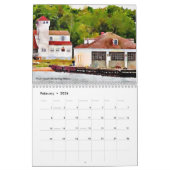 Waterverf van de deurtoren kalender (Feb 2026)