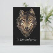 Waterverf van de Douane Memorial Wolf Kaart (Staand voorkant)