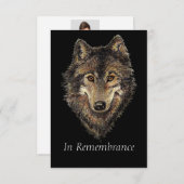 Waterverf van de Douane Memorial Wolf Kaart (Voorkant / Achterkant)