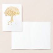 Waterverf van de gachdrasilboom, de norse mytholog folie kaarten (Display)