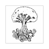 Waterverf van de gachdrasilboom, de norse mytholog rubberstempel (Afrduk)