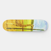 Waterverf van de Giraffe, Persoonlijk Skateboard (Horizontaal)