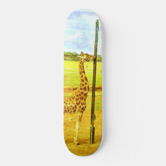 Waterverf van de Giraffe, Persoonlijk Skateboard (Voorkant)