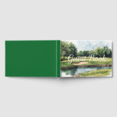 Waterverf van de golfbaan gastenboek (Volledig)