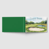 Waterverf van de golfbaan gastenboek (Volledig)