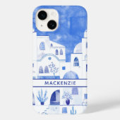 Waterverf van de Griekse eilanden Santorini - Gepe Case-Mate iPhone Case (Achterkant)