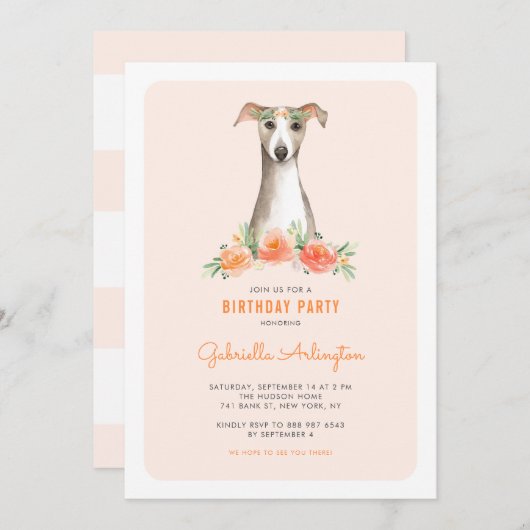 Waterverf van de griep kaart (Voorkant / Achterkant)