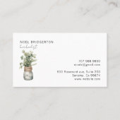 Waterverf van de Herbalist Planten Visitekaartje (Achterkant)