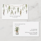 Waterverf van de Herbalist Planten Visitekaartje (Voorkant / Achterkant)