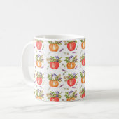 Waterverf van de herfstsamenstelling koffiemok (Voorkant links)