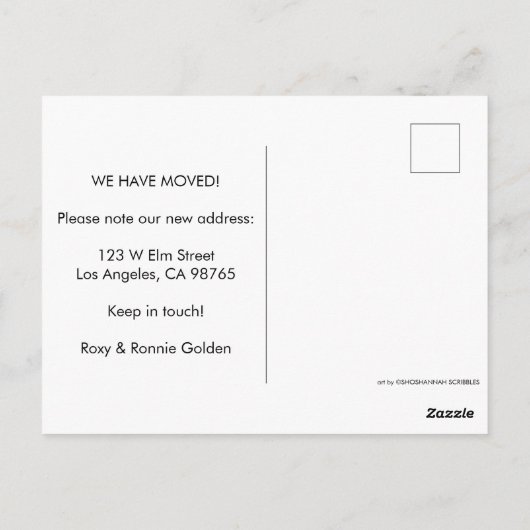 WATERVERF van de herkenningswoestijncactus BEWEGEN Briefkaart (Achterkant)