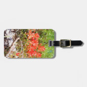 Waterverf van de Indiase schildpenseel WildFlower Bagagelabel (Voorkant horizontaal)