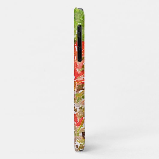 Waterverf van de Indiase schildpenseel WildFlower Case-Mate iPhone Case (Achterkant/links)