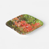 Waterverf van de Indiase schildpenseel WildFlower Papieren Bordje (Gebogen)