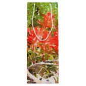 Waterverf van de Indiase schildpenseel WildFlower Wijn Cadeautas (Achterkant)