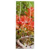 Waterverf van de Indiase schildpenseel WildFlower Wijn Cadeautas (Voorkant)