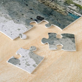 Waterverf van de Italiaanse kust van Amalfi Legpuzzel (Zijkant)