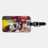 Waterverf van de  kanaalbrug van Venetië Bagagelabel (Voorkant horizontaal)