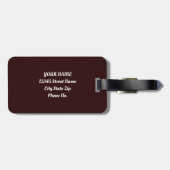 Waterverf van de  kanaalbrug van Venetië Bagagelabel (Achterkant horizontaal)