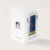 Waterverf van de Kassy Navy Vooraan Foto & Service Visitekaartje (Buitenkant)