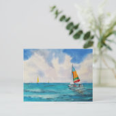 Waterverf van de kast briefkaart (Staand voorkant)