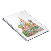Waterverf van de kathedraal van de Moskou in Sint- Notitieboek (Rechterzijde)