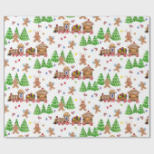 Waterverf van de kerstman van het ontbijt cadeaupapier (Vlak)