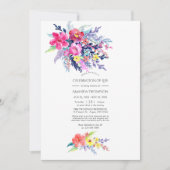 Waterverf van de kleurrijke Floral Celebration of  Kaart (Voorkant)