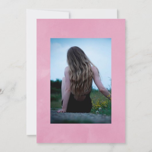 Waterverf van de kleurrijke Floral Celebration of  Kaart (Achterkant)