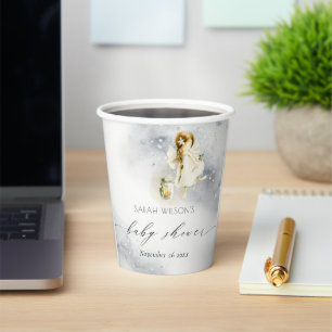 Waterverf van de klinkerstbakkerij — Baby shower Papieren Bekers