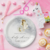 Waterverf van de klinkerstbakkerij — Baby shower Papieren Bordje (Feest)