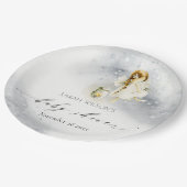 Waterverf van de klinkerstbakkerij — Baby shower Papieren Bordje (Gekanteld)