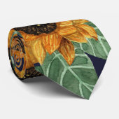 Waterverf van de landelijke steenzeemacht zonneblo stropdas (Opgerold)