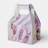 Waterverf van de lavendel en de bijen: Birthday Bedankdoosjes (Achterkant)