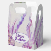 Waterverf van de lavendel en de bijen: Birthday Bedankdoosjes (Geopend)