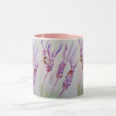 Waterverf van de lavendel en de bijen: Birthday Mok (Midden)