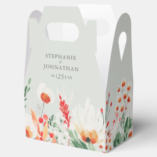 Waterverf van de lente bedankdoosjes (Geopend)