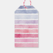 Waterverf van de lente-jaardag cadeaulabel (Achterkant)