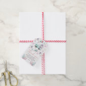Waterverf van de lente-jaardag cadeaulabel (Met Touw)