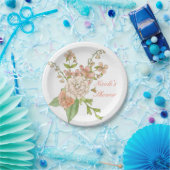 Waterverf van de lentevloer, Bord van Bouquet Pape (Feest)