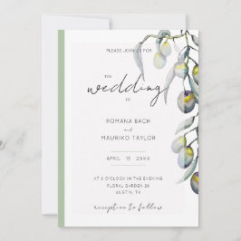 Waterverf van de Magic Olive Branch Handgeschilder Kaart